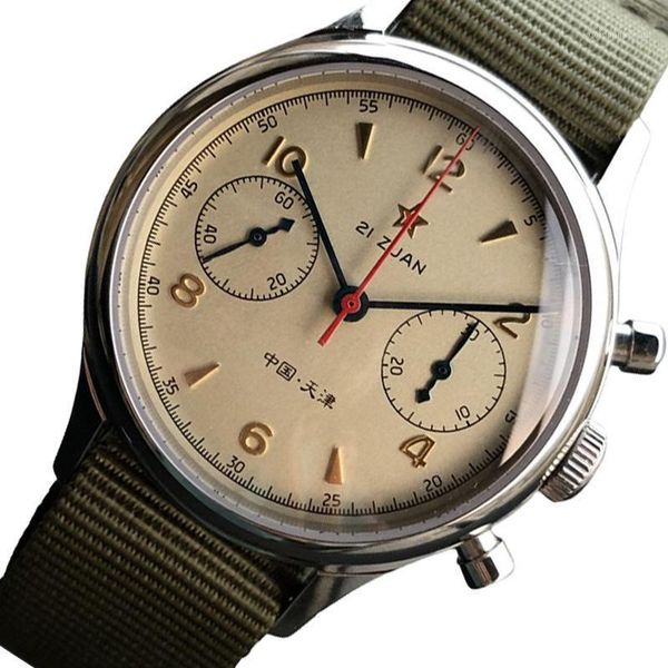 military watch sapphire original seagull 1963 st1901 movement chronograph limited edition waterproof red star wristwatches, Slivery;brown
military watch sapphire original seagull 1963 st1901 movement chronograph limited edition waterproof red star wristwatches, Slivery;brown