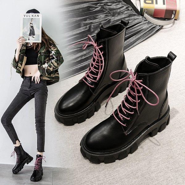 boots platform ankle women lace up short design winter motorcycle botines leather combat for rubber goth botas mujer, Black
boots platform ankle women lace up short design winter motorcycle botines leather combat for rubber goth botas mujer, Black