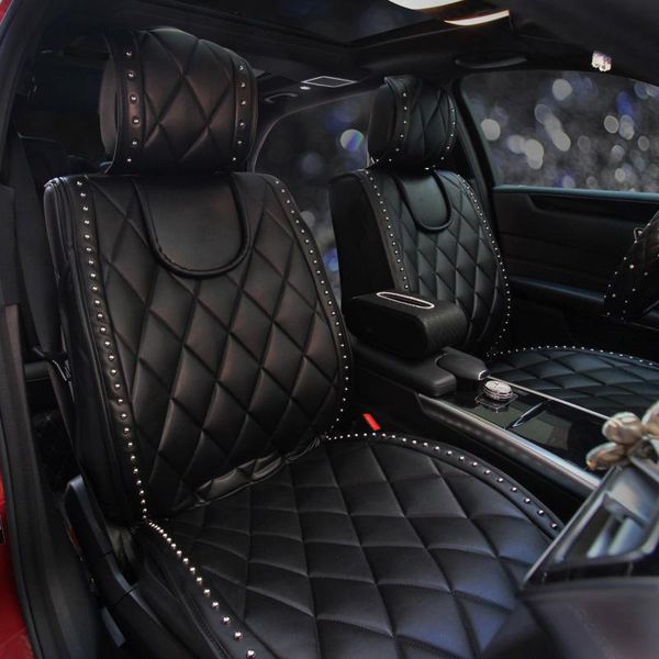 car seat covers pu leather fashion rivet universal automobile cushion 2pcs front mats styling interior accessories
car seat covers pu leather fashion rivet universal automobile cushion 2pcs front mats styling interior accessories
