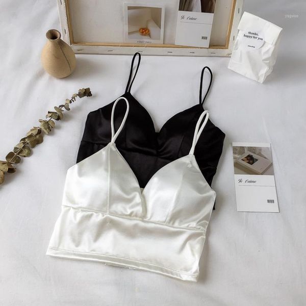 women tank crop tube korean camisole lingerie female bra fashion short, Black;white
women tank crop tube korean camisole lingerie female bra fashion short, Black;white