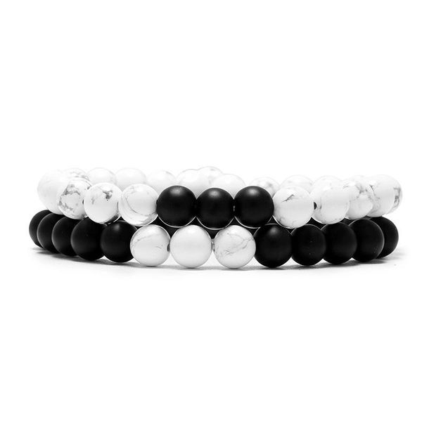 beaded, strands 2pcs/lot blue couples distance relationship bracelet natural stone white black beaded bracelets for men women friend gift
beaded, strands 2pcs/lot blue couples distance relationship bracelet natural stone white black beaded bracelets for men women friend gift