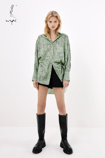 women's blouses & shirts womenls thin loose long sleeve temperament commuting printed female casual bf style summer plus size button up, White
women's blouses & shirts womenls thin loose long sleeve temperament commuting printed female casual bf style summer plus size button up, White