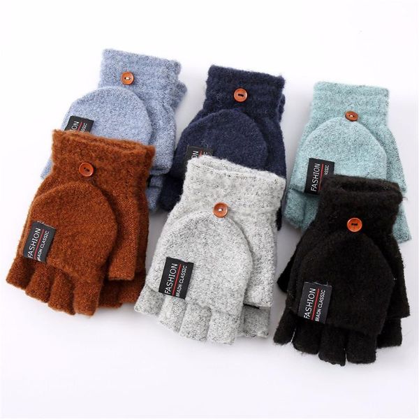 five fingers gloves winter combo mens womens fingerless half capped 2 in 1 warm mittens, Blue;gray
five fingers gloves winter combo mens womens fingerless half capped 2 in 1 warm mittens, Blue;gray