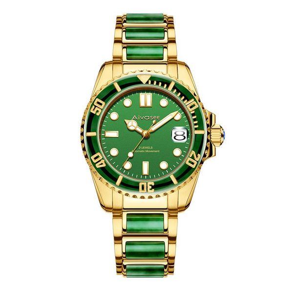 wristwatches aivasee brand jade watch fully automatic mechanical sapphire mirror natural business men personalized gift man clock, Slivery;brown
wristwatches aivasee brand jade watch fully automatic mechanical sapphire mirror natural business men personalized gift man clock, Slivery;brown