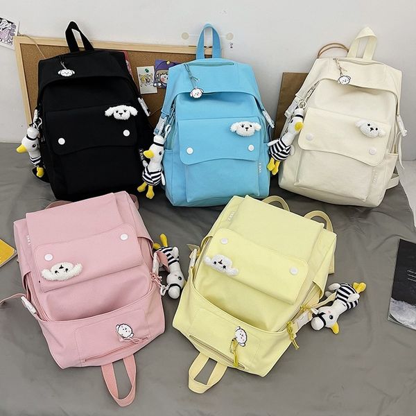 backpack female fashion backpack solid color nylon school bag trend for girls kawaii duck pendant great student bookbags 2022 rdid
backpack female fashion backpack solid color nylon school bag trend for girls kawaii duck pendant great student bookbags 2022 rdid