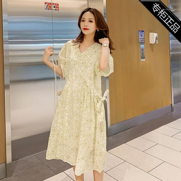7457# maternity clothes summer v neck o floral dress loose stylish pregnant women mom dresses1, White
7457# maternity clothes summer v neck o floral dress loose stylish pregnant women mom dresses1, White