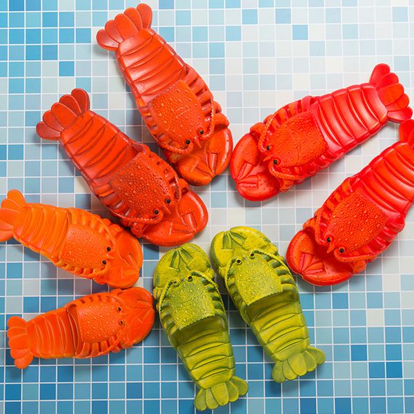 creative net red crayfish slippers family summer wear indoor home bathroom bath non-slip parent-child beach sandals kf02, Black;red
creative net red crayfish slippers family summer wear indoor home bathroom bath non-slip parent-child beach sandals kf02, Black;red