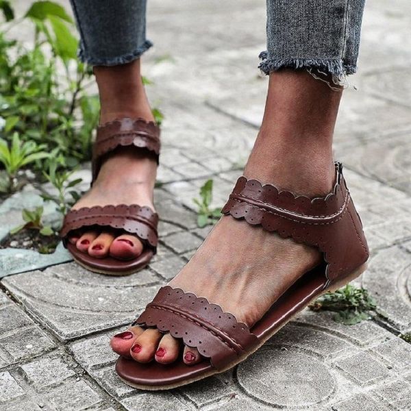 sandals 2021 fashion women black brown flat with sandalias mujer low heel summer shoes zipper comfortable warking
sandals 2021 fashion women black brown flat with sandalias mujer low heel summer shoes zipper comfortable warking