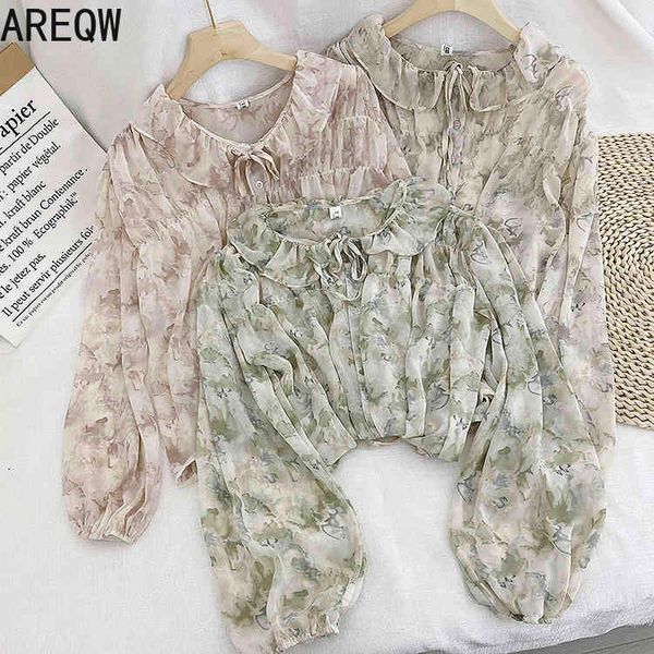 spring and summer super fairy foreign style loose ruffled lace floral chiffon shirt pleated shirt women long sleeve blouse 210507, White
spring and summer super fairy foreign style loose ruffled lace floral chiffon shirt pleated shirt women long sleeve blouse 210507, White