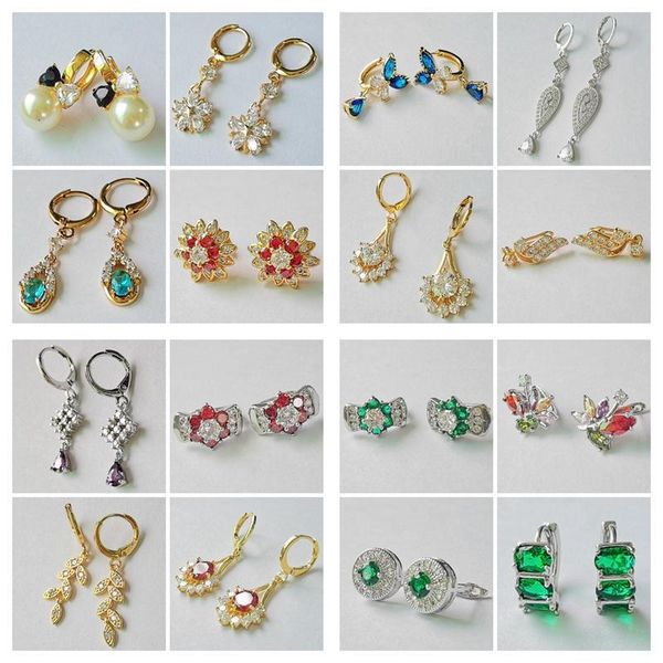 hoop & huggie 12 pair/lots gold color sweet lovely earrings for women small earings party rock friends gift cz shiny crystal jewelry, Golden;silver
hoop & huggie 12 pair/lots gold color sweet lovely earrings for women small earings party rock friends gift cz shiny crystal jewelry, Golden;silver
