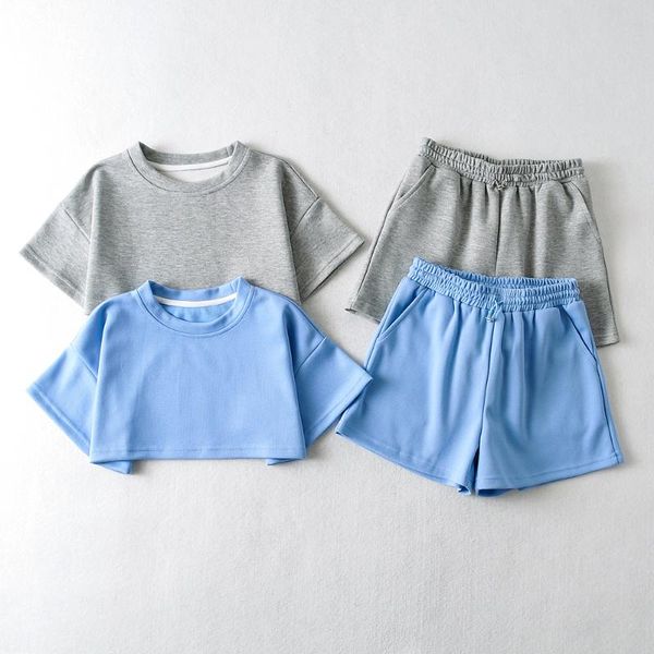 women's tracksuits bradely michelle 2021 summer arrival women solid color causal suit with crop and shorts dailywear basic, Gray
women's tracksuits bradely michelle 2021 summer arrival women solid color causal suit with crop and shorts dailywear basic, Gray