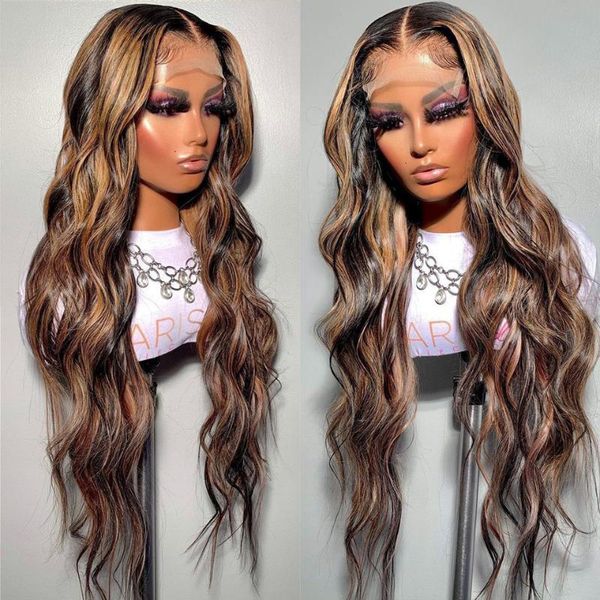 lace wigs 32 inches long body wave wig highlights 150% 13x4 front human hair for women brazilian remy hd frontal, Black;brown
lace wigs 32 inches long body wave wig highlights 150% 13x4 front human hair for women brazilian remy hd frontal, Black;brown