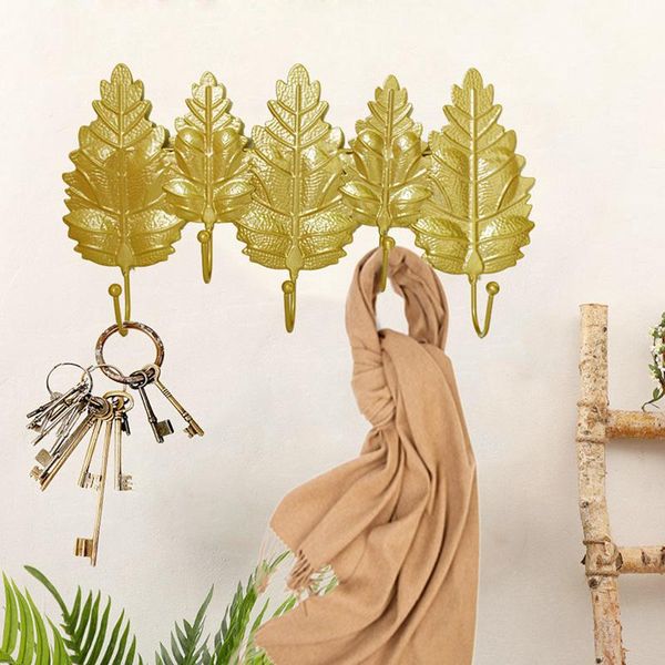 hooks & rails 5-piece hanging storage rack wrought iron hook wall hanger creative leaf shape nordic style for home bathroom decoration
hooks & rails 5-piece hanging storage rack wrought iron hook wall hanger creative leaf shape nordic style for home bathroom decoration