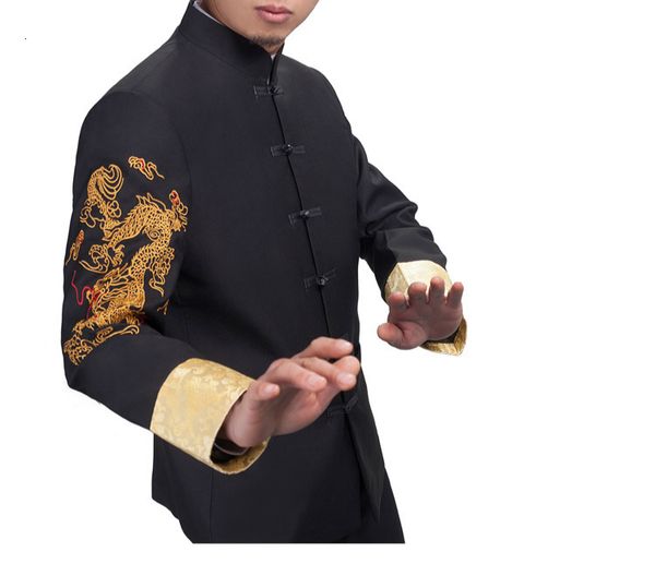 hoodies dragon embroidery tang suit mens chinese style mandarin collar tunic wedding blazers oriental button traditional clothing, Black
hoodies dragon embroidery tang suit mens chinese style mandarin collar tunic wedding blazers oriental button traditional clothing, Black