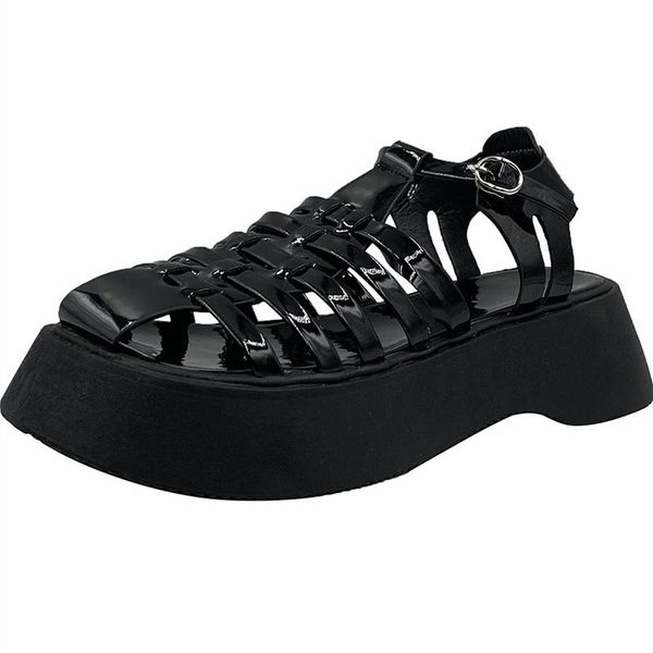 sandals 2021 summer rome platform women retro weave fashion thick bottom hollow out round toe comfortable outdoor footwear, Black
sandals 2021 summer rome platform women retro weave fashion thick bottom hollow out round toe comfortable outdoor footwear, Black