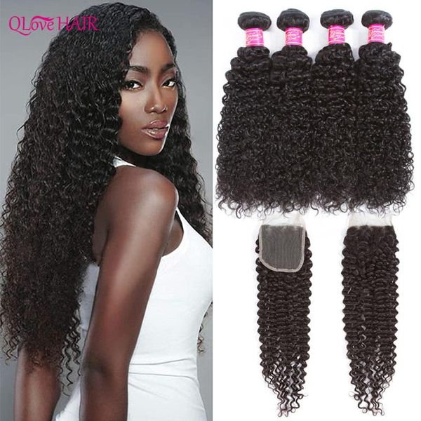 human hair bulks qlove 8-30 inch kinky curly bundles with lace closure brazilian 4 weave remy, Black
human hair bulks qlove 8-30 inch kinky curly bundles with lace closure brazilian 4 weave remy, Black