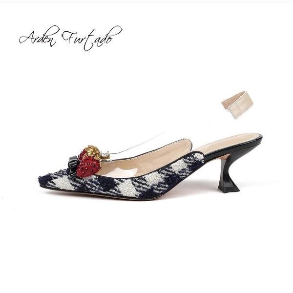 dress shoes arden furtado summer fashion trend women's pointed toe strange shaped heels flower elegant strawberry sandals sling back, Black
dress shoes arden furtado summer fashion trend women's pointed toe strange shaped heels flower elegant strawberry sandals sling back, Black