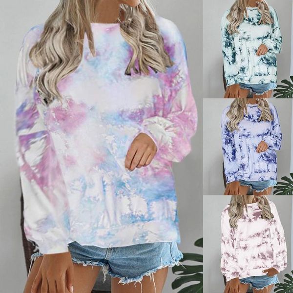 women's hoodies & sweatshirts tie dye womens pullovers sweatshirt printed long sleeve round collar sweat shirts spring multicolor casua, Black
women's hoodies & sweatshirts tie dye womens pullovers sweatshirt printed long sleeve round collar sweat shirts spring multicolor casua, Black