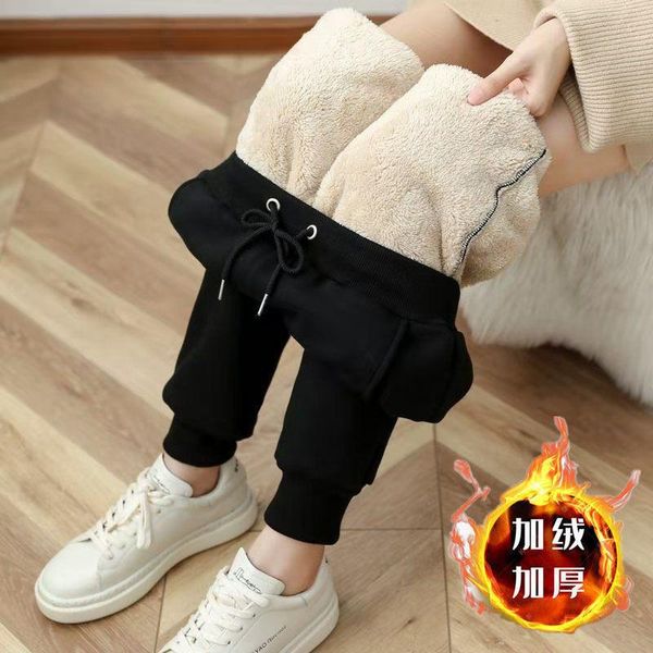 women's pants & capris plus size high waist casual for women winter trousers 2021 female add velvet warm ladies fashion harem, Black;white
women's pants & capris plus size high waist casual for women winter trousers 2021 female add velvet warm ladies fashion harem, Black;white