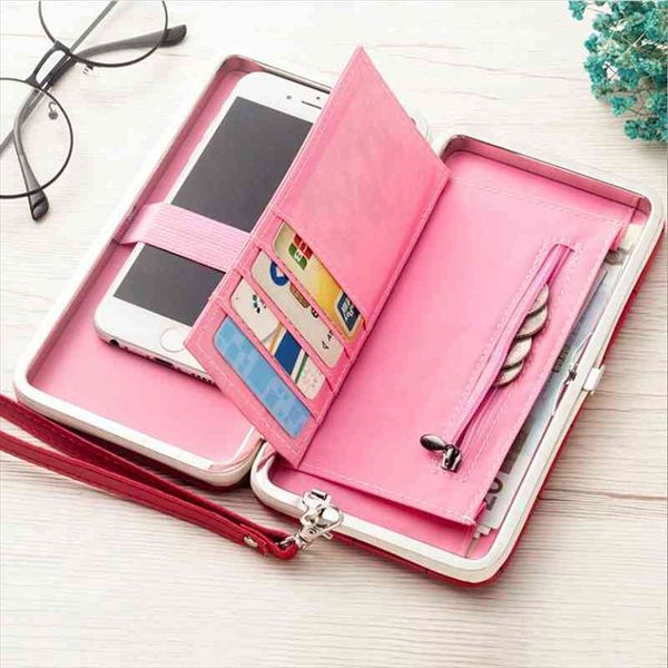 pu leather long phone wallet women purses coin credit card holders clutch bags money female billetera portemonnee, Red;black
pu leather long phone wallet women purses coin credit card holders clutch bags money female billetera portemonnee, Red;black
