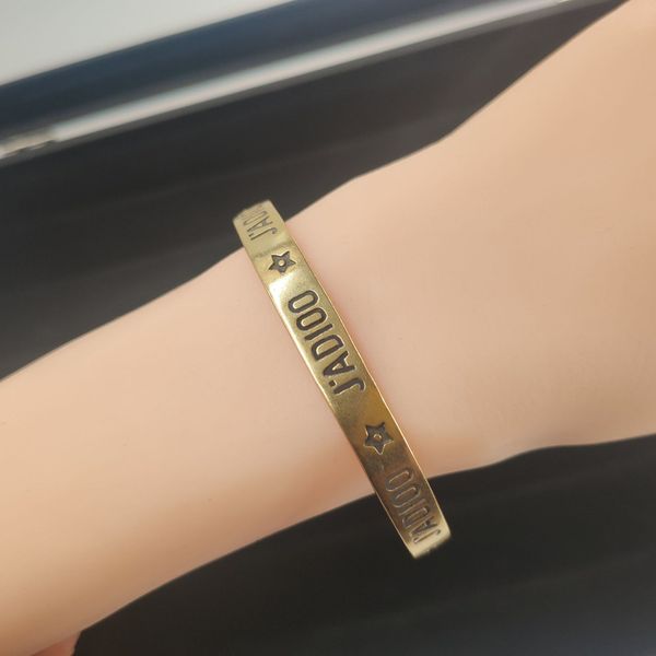 d family brass letter open bracelet female dijia versatile couple fashionjmsr, Black
d family brass letter open bracelet female dijia versatile couple fashionjmsr, Black