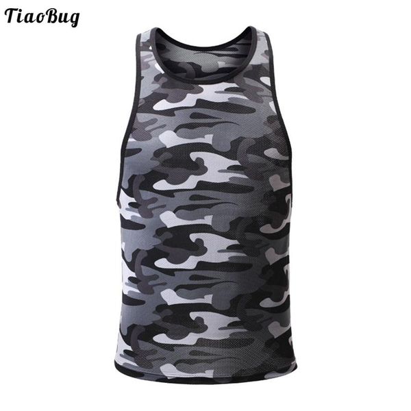 tiaobug man summer camouflage print breathable net sport vest round neck sleeveless racer back t-shirt for running gym jerseys, Black;blue
tiaobug man summer camouflage print breathable net sport vest round neck sleeveless racer back t-shirt for running gym jerseys, Black;blue