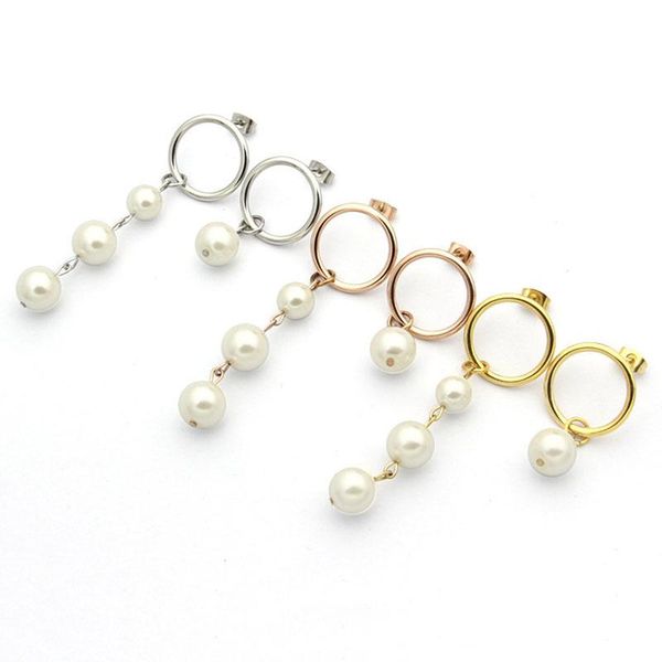hoop & huggie vintage pearl pendant tassel earrings give women stainless steel luxury jewelry wholesale korea gift temperament, Golden;silver
hoop & huggie vintage pearl pendant tassel earrings give women stainless steel luxury jewelry wholesale korea gift temperament, Golden;silver