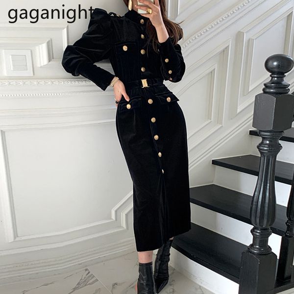 2021gaganight autumn winter velvet women maxi dress long sleeve single breasted slim korean dresses female lady elegant vestidos new, Black;gray
2021gaganight autumn winter velvet women maxi dress long sleeve single breasted slim korean dresses female lady elegant vestidos new, Black;gray