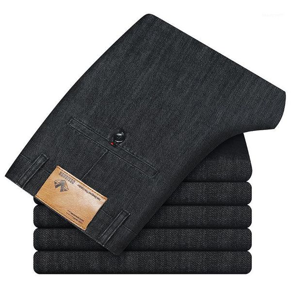 men's jeans 2021 autumn winter solid color straight-leg business fashion casual black blue denim pants male brand trousers
men's jeans 2021 autumn winter solid color straight-leg business fashion casual black blue denim pants male brand trousers