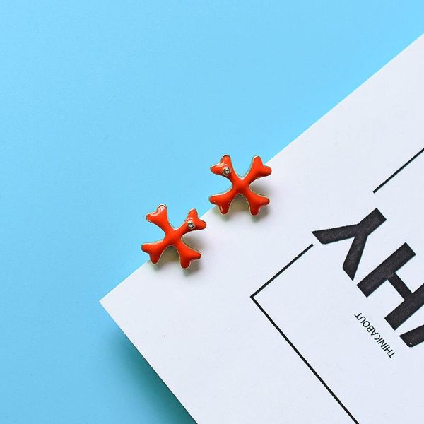 stud candy-colored japanese and korean cross cool ear trendy selling creative earrings female, Golden;silver
stud candy-colored japanese and korean cross cool ear trendy selling creative earrings female, Golden;silver