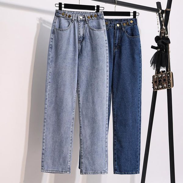 women's jeans traight women plus size high waisted denim pants wide leg vintage streetwear full length trousers spring summer 2021, Blue
women's jeans traight women plus size high waisted denim pants wide leg vintage streetwear full length trousers spring summer 2021, Blue