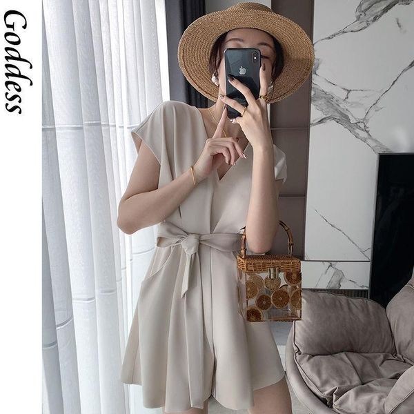 women's pants & capris 2021 spring summer elegant hepburn pocket temperament waist slim short-sleeved design sense lace-up jumpsuit dre, Black;white
women's pants & capris 2021 spring summer elegant hepburn pocket temperament waist slim short-sleeved design sense lace-up jumpsuit dre, Black;white