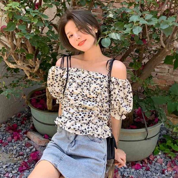 short chiffon shirt print suspenders puff sleeve square neck blouse all-match summer fashion women's clothing 210520, White
short chiffon shirt print suspenders puff sleeve square neck blouse all-match summer fashion women's clothing 210520, White