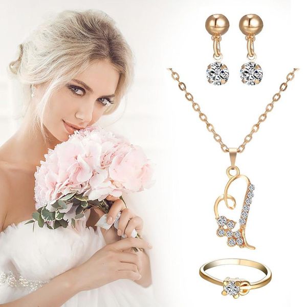 earrings & necklace women jewelry bridal set love ring selling accessories valentine's day gifts for grilfriend f70, Silver
earrings & necklace women jewelry bridal set love ring selling accessories valentine's day gifts for grilfriend f70, Silver