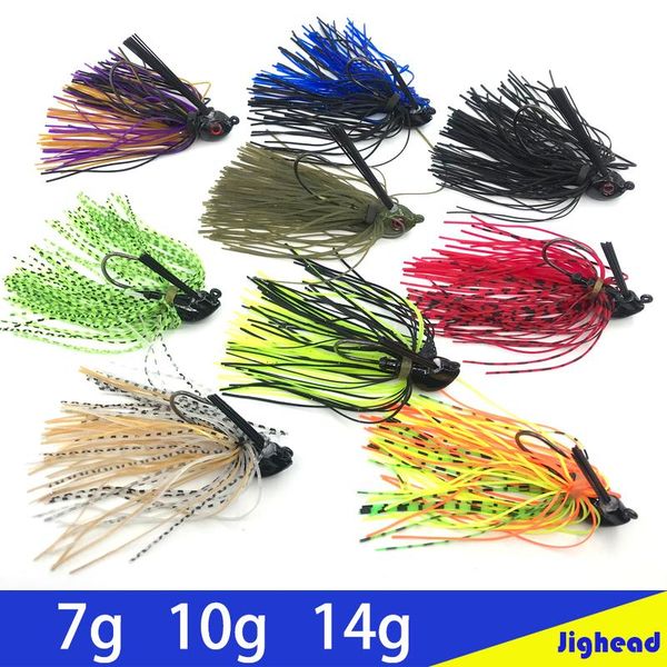 silicone jig head skirt beard fishing lures 1pcs 7g /10g/14g 1/4 oz 3/8oz 1/2 mixed color rubber swim bass hook hooks
silicone jig head skirt beard fishing lures 1pcs 7g /10g/14g 1/4 oz 3/8oz 1/2 mixed color rubber swim bass hook hooks