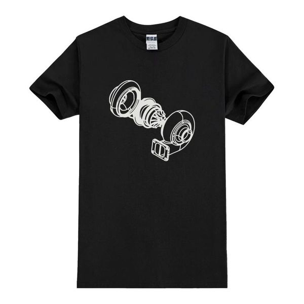 men's t-shirts summer t-shirt 100% cotton exploded turbo car t shirt men o-neck tee print harajuku, White;black
