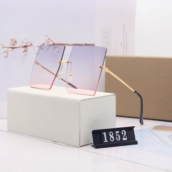 sunglasses fashion woman oversized frameless square color ladies female brand original designer uv400, White;black
sunglasses fashion woman oversized frameless square color ladies female brand original designer uv400, White;black