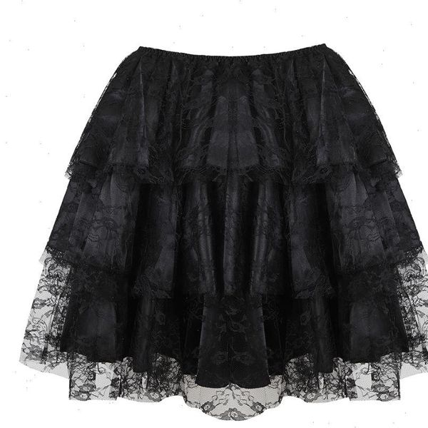 women skirt multilayer floral lace tulle pleated showgirl party dance skirts match corset ruffly plus size s 6xl, Black 
women skirt multilayer floral lace tulle pleated showgirl party dance skirts match corset ruffly plus size s 6xl, Black