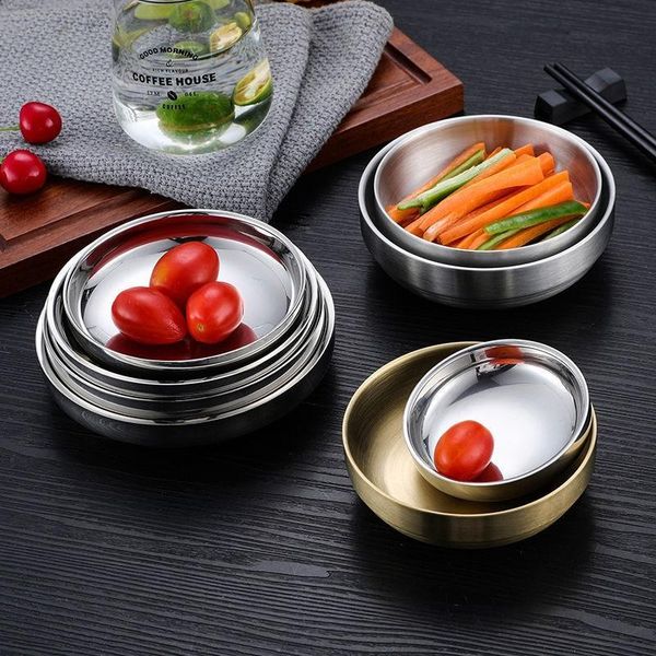 bowls 304 stainless steel non slip double layer porridge snack sauce salad bowl plate korean style cooking baking home tableware
bowls 304 stainless steel non slip double layer porridge snack sauce salad bowl plate korean style cooking baking home tableware