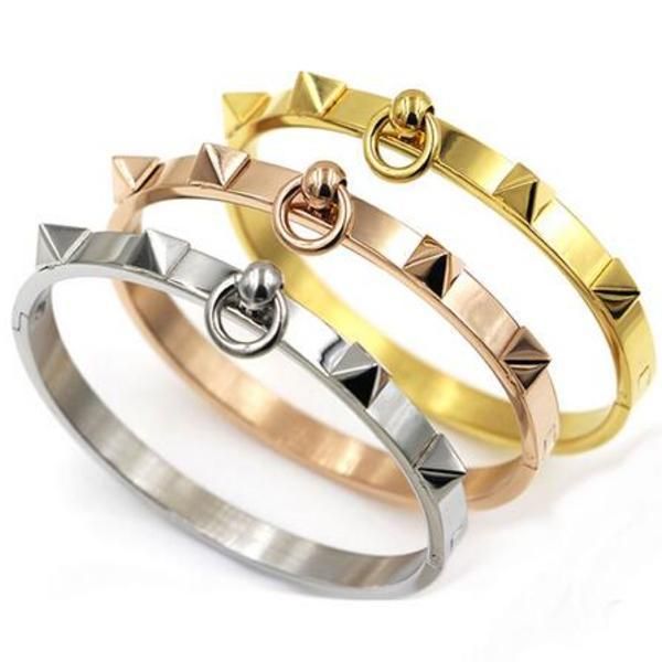 martick gold-color 316l stainless steel fashion punk rivets bracelet bangle for women rose gold bracelet jewelry b252 q0717, Black
martick gold-color 316l stainless steel fashion punk rivets bracelet bangle for women rose gold bracelet jewelry b252 q0717, Black