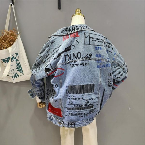 women's jackets wenfly women denim jacket loose embroidery letter harajuku large size single breasted turn-down collar female outerwear, Black;brown
women's jackets wenfly women denim jacket loose embroidery letter harajuku large size single breasted turn-down collar female outerwear, Black;brown