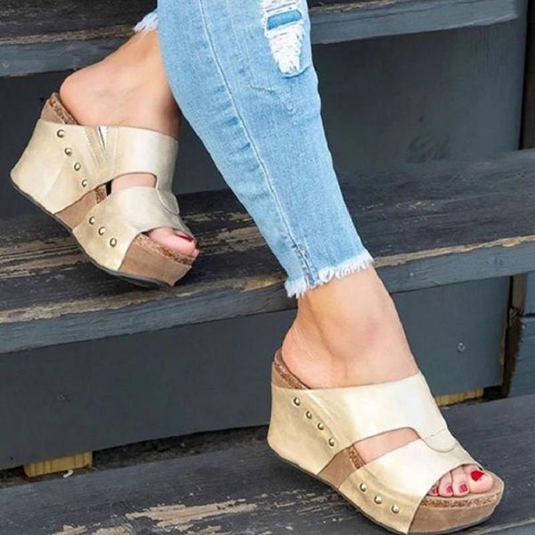 slippers summer platform shoes women wedges high heels sandals gladiator open toe slides ladies big size footwear zapatos mujer, Black
slippers summer platform shoes women wedges high heels sandals gladiator open toe slides ladies big size footwear zapatos mujer, Black