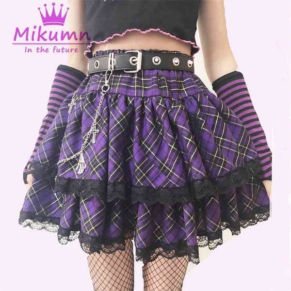 japanese harajuku girls purple plaid pleated skirts gothic punk sweet ita cake mini skirt ball gown women kawaii short skirts 210721, Black
japanese harajuku girls purple plaid pleated skirts gothic punk sweet ita cake mini skirt ball gown women kawaii short skirts 210721, Black