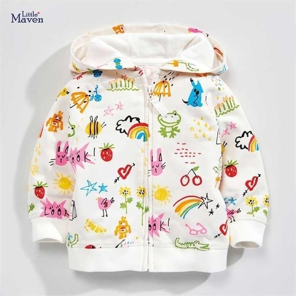 little maven baby girl clothes toddler autumn cotton animal rainbow print sweatshirt hooded zipper sweater for kids 2-7 years 211110, Black
little maven baby girl clothes toddler autumn cotton animal rainbow print sweatshirt hooded zipper sweater for kids 2-7 years 211110, Black