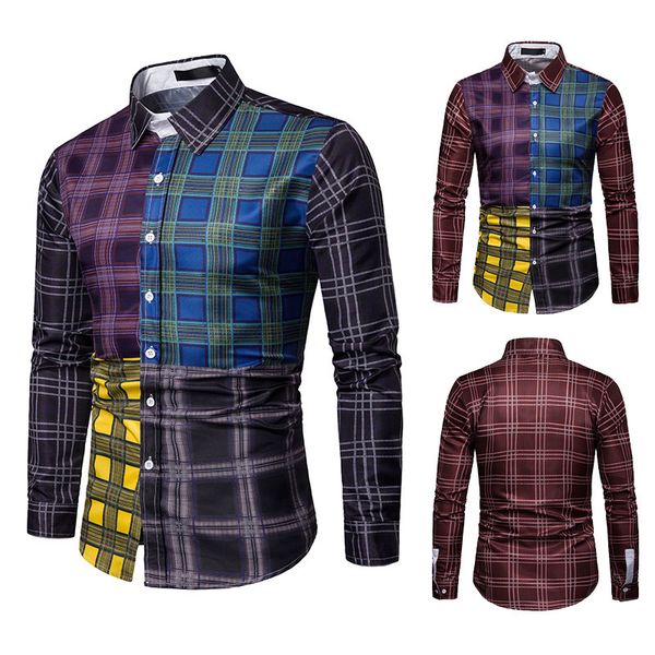 men's shirts 2021 pring 3d printing buine plaid caual long leeve c9017, White;black
men's shirts 2021 pring 3d printing buine plaid caual long leeve c9017, White;black