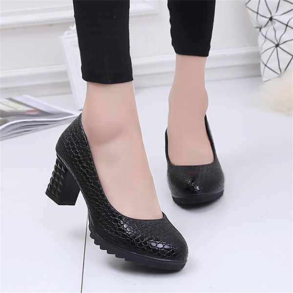 dress shoes spring and summer high single shallow mouth thick heel fashion round female, Black
dress shoes spring and summer high single shallow mouth thick heel fashion round female, Black