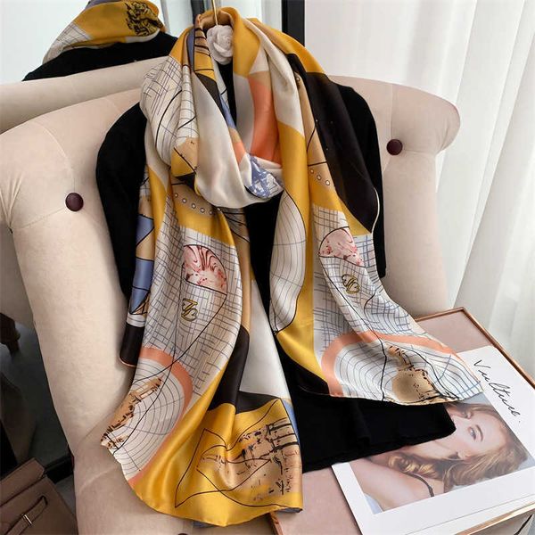 spring summer medium and long sunscreen sunshade satin fashion color grid printing multipurpose scarf, Blue;gray
spring summer medium and long sunscreen sunshade satin fashion color grid printing multipurpose scarf, Blue;gray