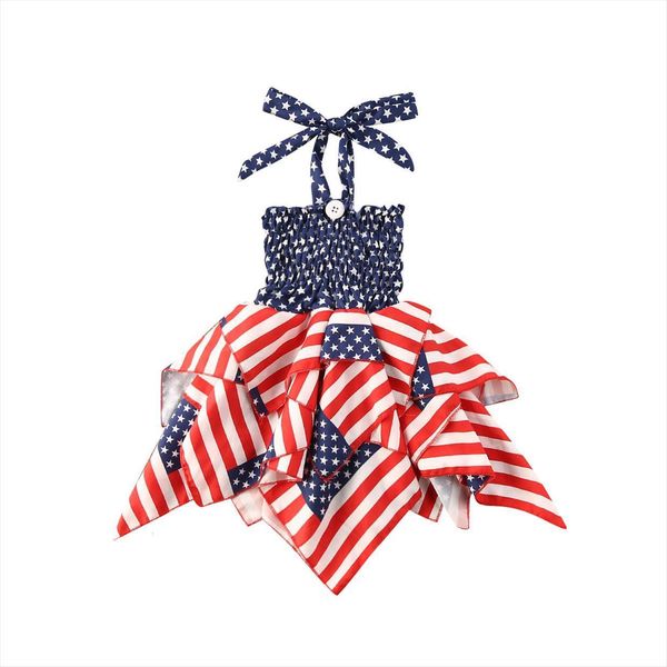 summer kids girl irregular ruffle dress halter independence day festival cute dresses clothing, Red;yellow
summer kids girl irregular ruffle dress halter independence day festival cute dresses clothing, Red;yellow