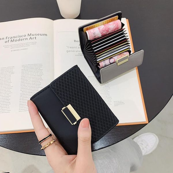 card holders holder coin purse women's fashion personality retro multi-card bank, Brown;gray
card holders holder coin purse women's fashion personality retro multi-card bank, Brown;gray