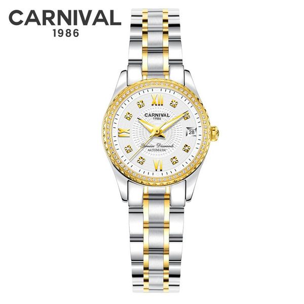 wristwatches carnival brand women waterproof mechanical watches stainless steel wtach girl luxury wristwatch for, Slivery;brown
wristwatches carnival brand women waterproof mechanical watches stainless steel wtach girl luxury wristwatch for, Slivery;brown